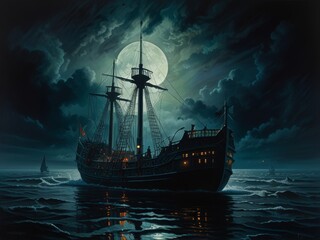 Fototapeta premium Sailing Into the Twilight