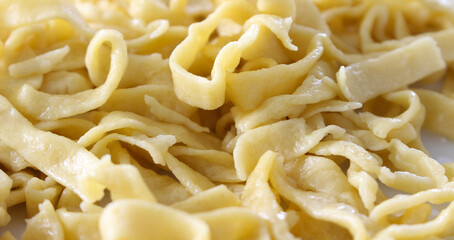 close up of pasta. pasta background. meal details. yellow food.
