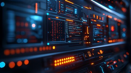 Dynamic Holographic Interface with Interconnected Data Visuals
