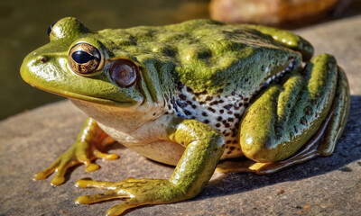 Obraz premium frog on the ground