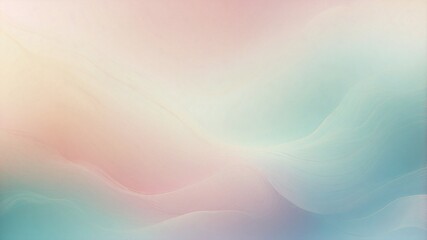 Abstract Pastel Gradient Wallpaper with Soft Pink, Baby Blue, Mint Green, and Creamy Yellow Tones
