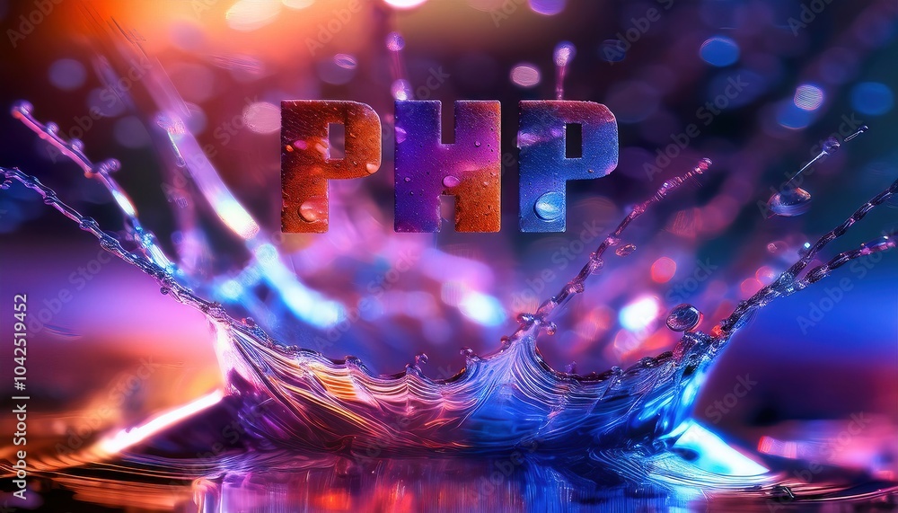 Poster PHP Programming Language: A Colorful Splash of Creativity