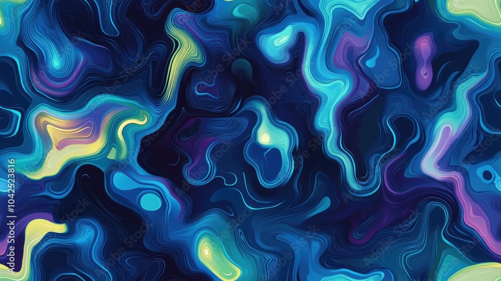 Poster abstract seamless pattern in raster format