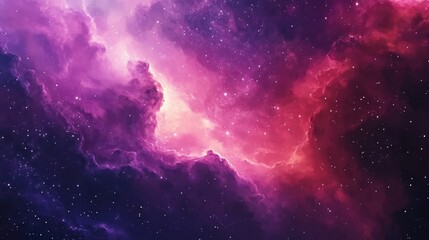 Fototapeta premium Colorful abstract space background on watercolor paper depicted in a 3D cartoon rendering Hand painted nebula and stars created with marble ink