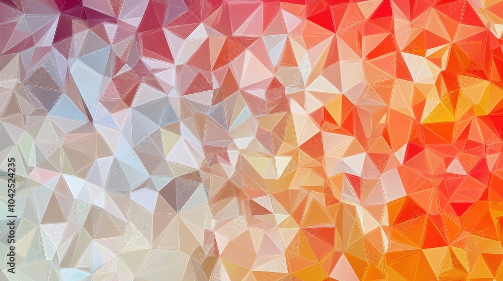 Poster low poly triangular pattern backdrop