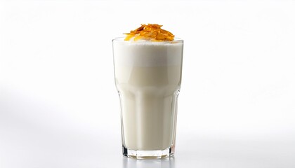 Falooda on white background isolated. Beverage. Drink.