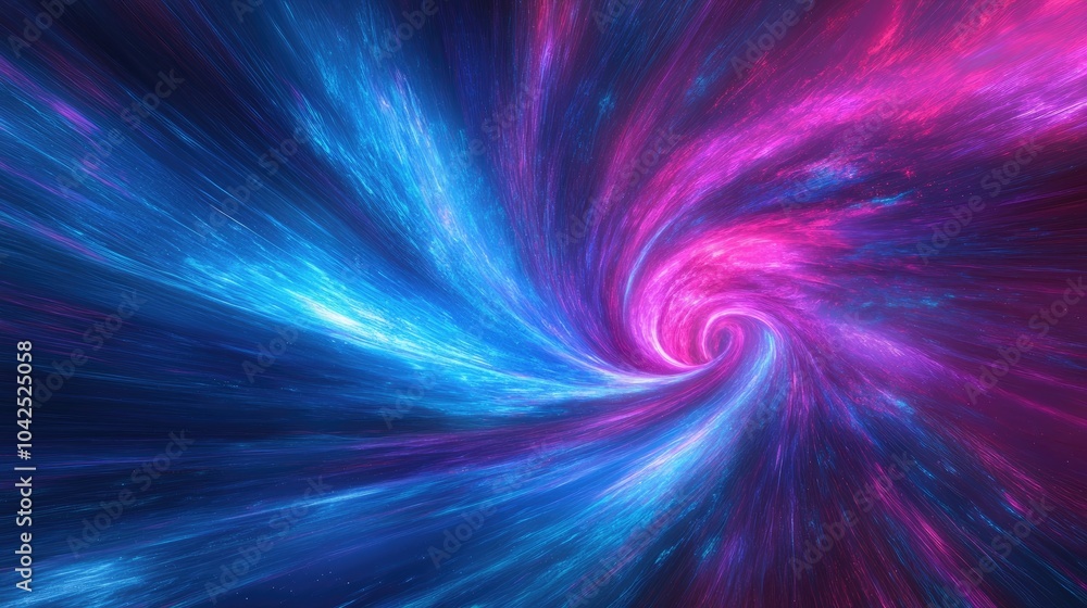 Poster panoramic view of advanced technology concept featuring a vibrant abstract background image showcase
