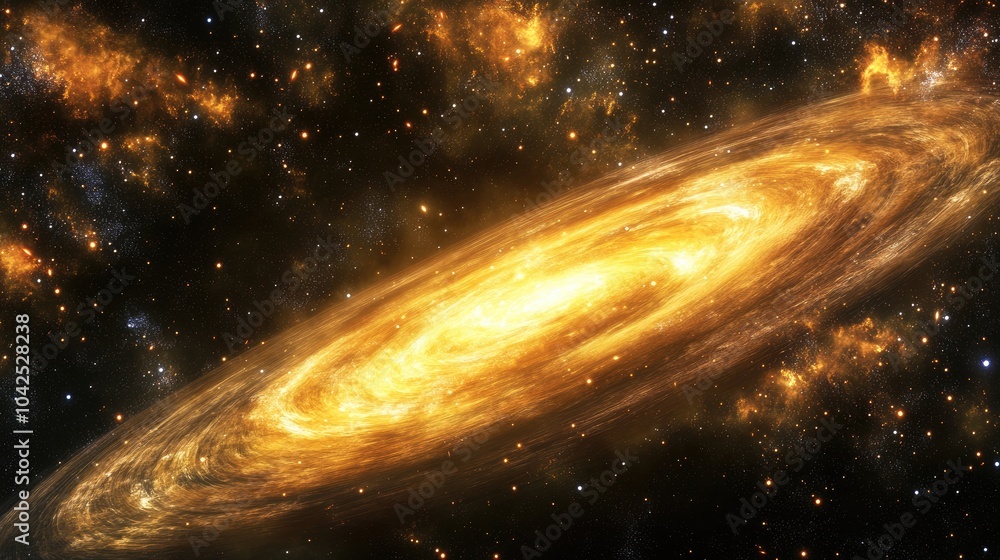 Poster deep space art with a starlight nebula in a galaxy presented in a 3d cartoon rendering set against a