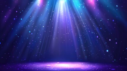 2D cartoon illustration featuring a glowing light effect on a transparent backdrop
