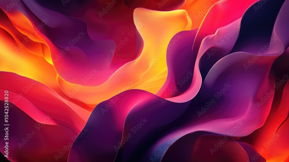 Poster background design concept featuring abstract shapes and vibrant colors perfect for creating a modern