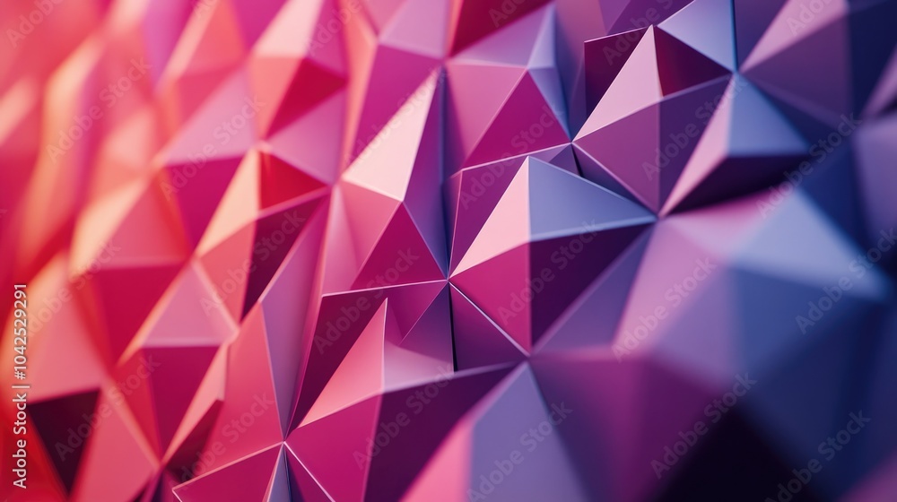 Poster low polygon triangular design backdrop