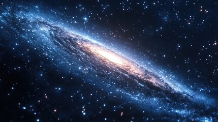 Fototapeta premium Illustration of the Milky Way galaxy in 3D cartoon rendering