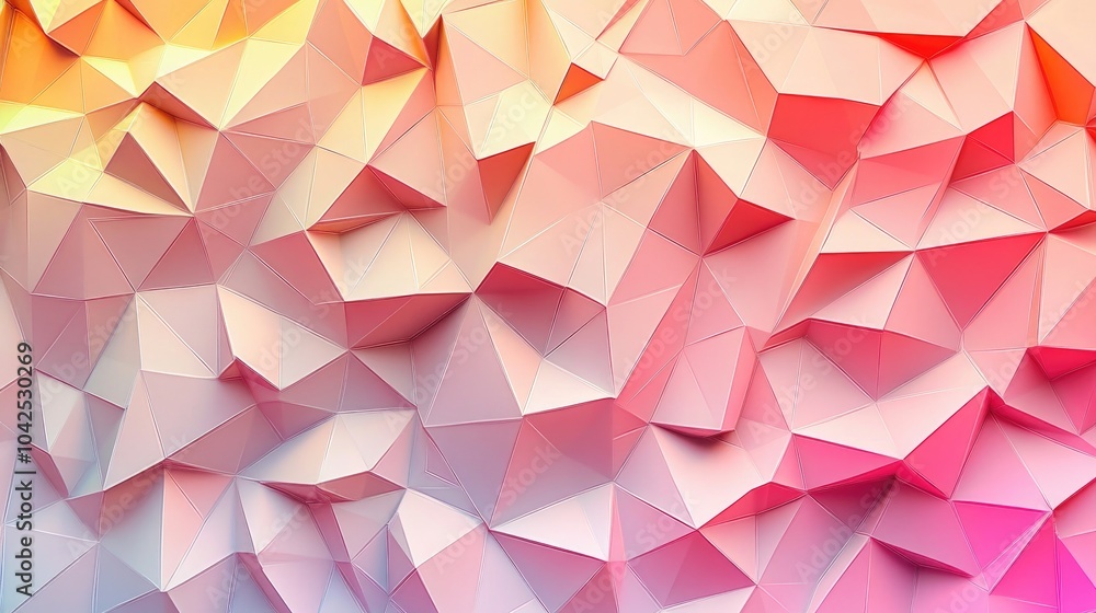 Poster low poly triangular pattern background