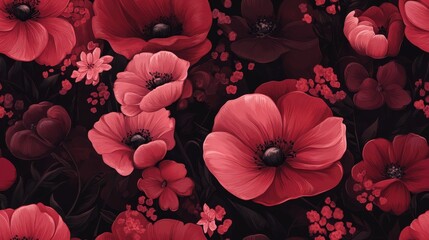 Festive floral background perfect for spring and Valentine s Day creating a romantic atmosphere ideal for interior design and greeting cards for loved ones during the holidays