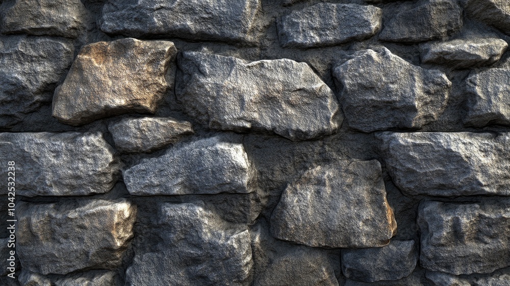 Poster texture of a stone wall featuring an aged appearance background texture of a stone structure stone w