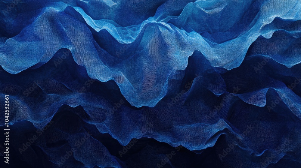 Poster fantasy 3d textured blue gradient background featuring a subtle noise effect