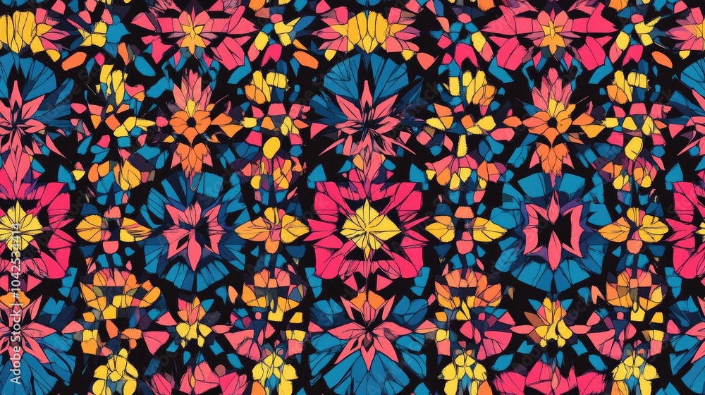 Poster abstract seamless pattern featuring modern geometric design suitable for use in illustrations carpet