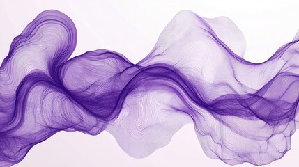 Obraz premium Hand drawn squiggly lines in a digital abstract style Unique purple vector illustration with a minimalist aesthetic