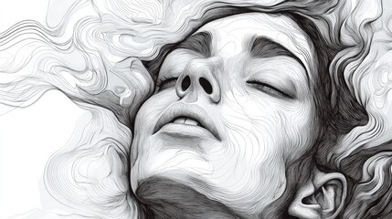 Fototapeta premium Creative Line Art Illustrations Showcasing Analytical Skills and Artistic Ideas