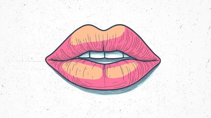 Red Lipstick Against a White Backdrop