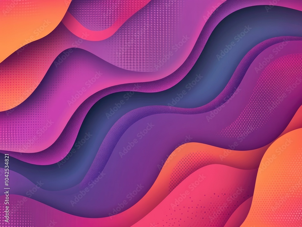 Poster abstract background featuring wavy textures and geometric shapes showcasing a curvy pattern with pol