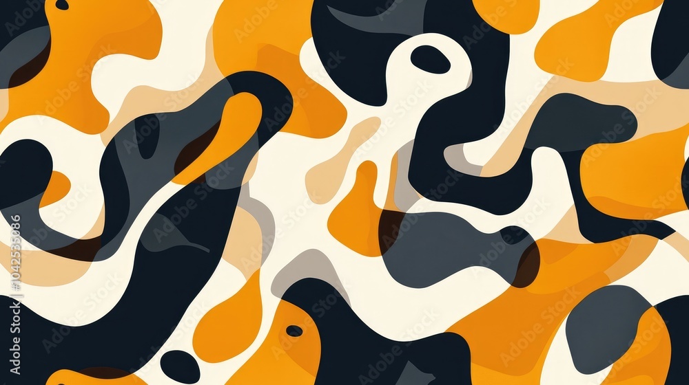 Poster abstract pattern design suitable for textiles and fabric
