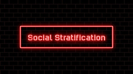 Social Stratification のネオン文字