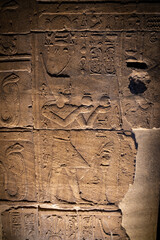 Detalle de muro egipcio