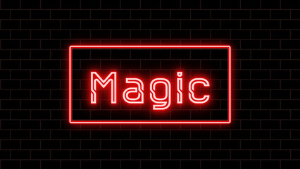 Magic のネオン文字