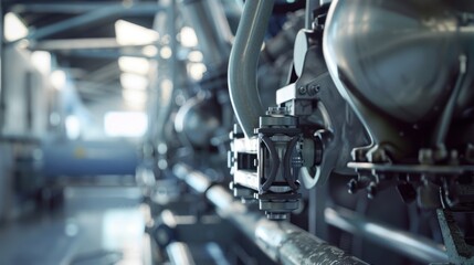 Fototapeta premium Industrial Machinery Close-Up