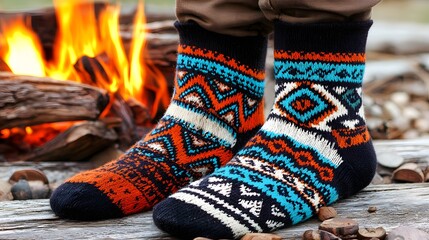 Warm and Cozy by the Fire.
