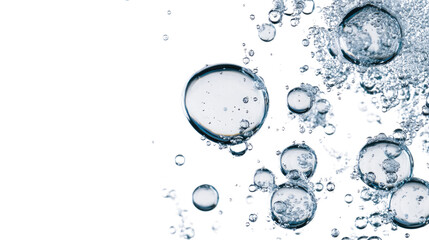 Euro coins splashing into clear blue water surrounded by bubbles