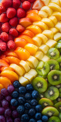 Prato com fatias vibrantes de frutas tropicais