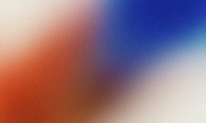 Abstract smooth color gradient grainy texture with blue orange colors backdrop design, light pastel noisy gradient, cover, header, poster, banner