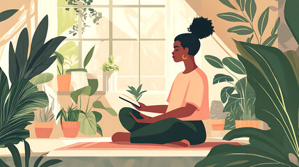 The importance of mental health care tips for taking care of yourself  illustration