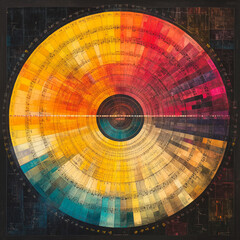 Colorful circle of fifths