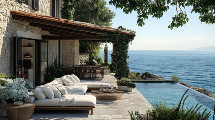 vacation home overlooking the sea