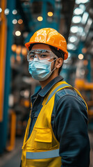 construction worker posing for a picture demonstrating safety best practices