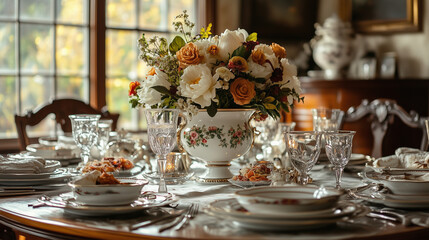 Thanksgiving meal place decorations