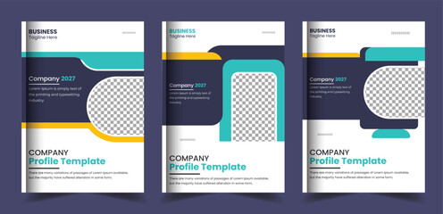 Business leaflet Corporate Book Cover Design in A4 Brochure Annual Report