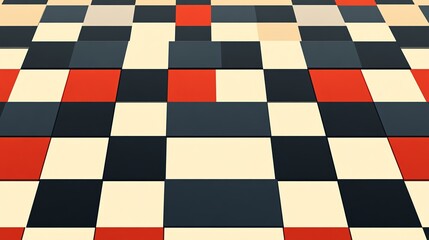 Fototapeta premium Colorful geometric tile pattern, white isolate background