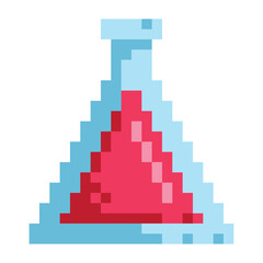 video game items pixelated bottle