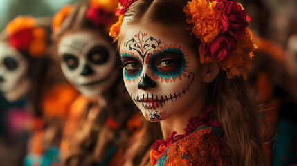 Sugar Skull Makeup for Halloween Costume Ideas