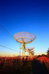 The observatory radio telescope