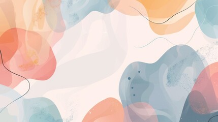 Abstract Watercolor Shapes Design