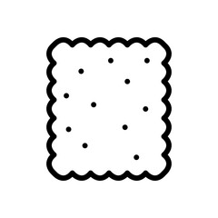 Crackers icon Flat art illustration in outline