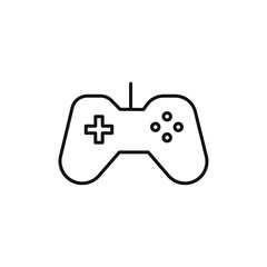 Gaming Controller Icon Flat art illustration in outline