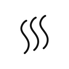 Heat icon Flat art illustration in outline