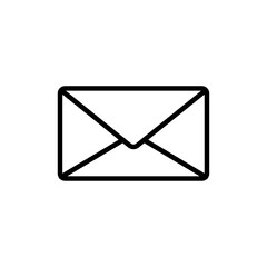 Message icon Flat art illustration in outline