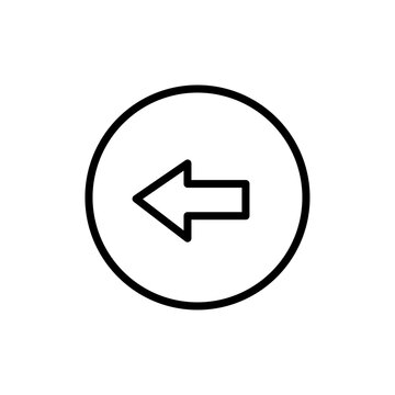 recommend clip art: Previous icon Flat art illustration in outline